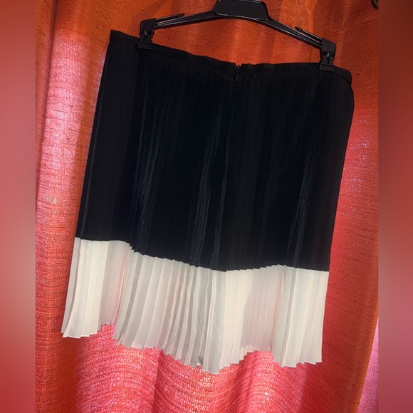 Vince Camuto Color Block Crystal Pleat Skirt New With Tags - Picture 3 of 4
